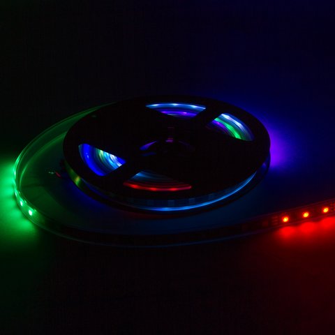 Светодиодная лента RGB SMD5050, WS2812B (c  управлением, IP67, 5 В, 60 диодов/м, 5 м) Превью 2