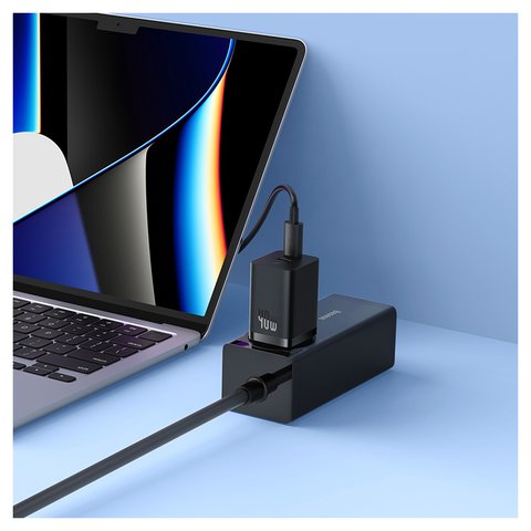 Mains Charger Baseus GaN5 Pro, (40 W, Quick Charge, black, 2 outputs) #CCGP180101 Preview 2