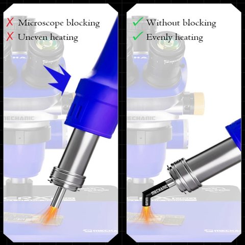 Насадка термофена Mechanic 861 Diagonal, изогнутая, 5in1, 5mm/6mm/8mm/10mm/12mm Превью 4