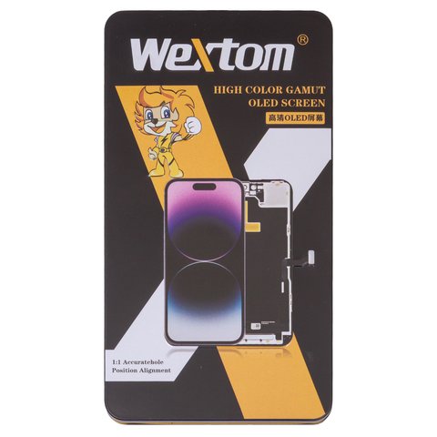 LCD Wextom compatible with iPhone 14 Pro Max, (black, with frame, HC, without error, (OLED) soft, Diagnosable, 120Hz) Preview 2