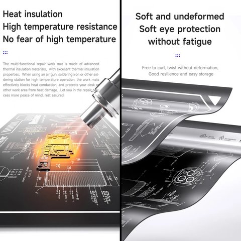 Insulation Mat Mechanic V79, (stain resistant, heat resistant, 600 mm, 350 mm) Preview 1