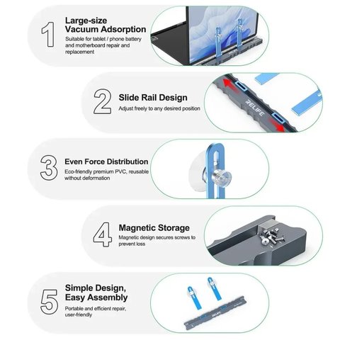 Holder RELIFE RL-092 Plus, (for mobile device repair) Preview 5