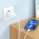 Adaptador de red Hoco C104A, 20 W, Power Delivery (PD), blanco, con cable USB tipo C - Lightning para Apple, 1 puerto, #6931474782908 Vista previa  3