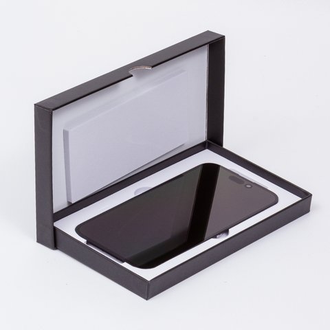 Pantalla LCD puede usarse con iPhone 14 Pro, negro, con marco, HC, sin microchip, (OLED), OEM hard Vista previa  2