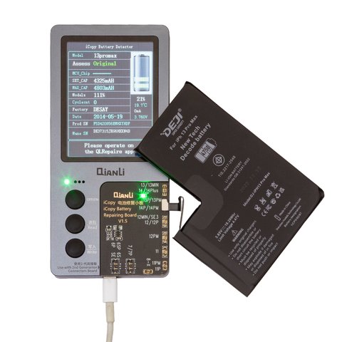 Batería Deji puede usarse con Apple iPhone 13 Pro Max, Li-ion, 3.85 V, 4750 mAh, mayor capacidad, sin mensaje de error, decode battery Vista previa  1