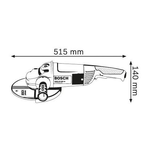 Кутова шліфмашина Bosch GWS 22-230 H Прев'ю 1