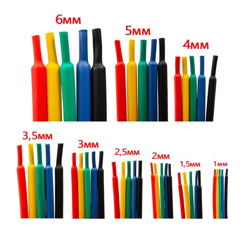 Термозбіжна трубка, 1 м, 4,0 мм, чорна Прев'ю 1