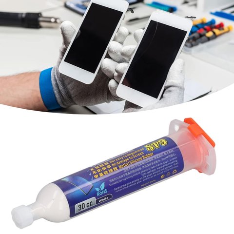 Клей Mechanic SP9, белый, для приклеивания задних крышек, для дисплейных рамок, 30 мл Превью 2