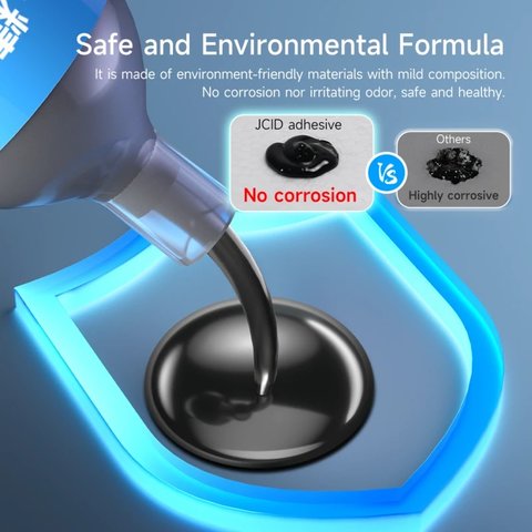 Клей JCID TP-030B, полиуретановый, черный, для приклеивания задних крышек, для дисплейных рамок, быстросохнущий, 30 мл Превью 8