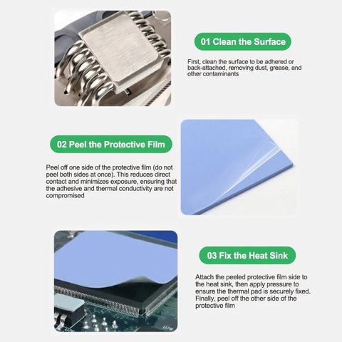 Термопрокладка RELIFE RL-098, силіконова, 2 мм, 12 мм, 12 мм, 100 шт. Прев'ю 4