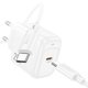 Сетевое зарядное устройство Hoco CS53A, 25 Вт, Power Delivery (PD), белый, c кабелем USB тип-C к USB тип-C, 1 порт, #6942007631501 Превью 2