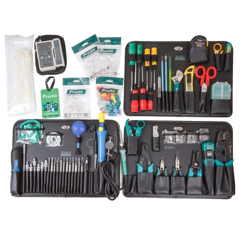 Набор инструментов Pro'sKit 1PK-19382B для монтажа телекоммуникационных сетей Превью 1