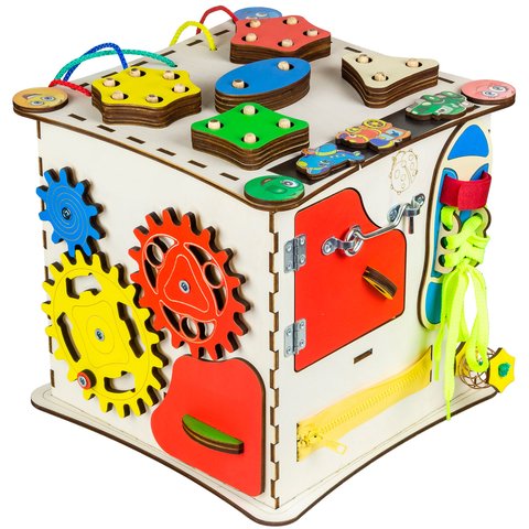 Бизиборд GoodPlay Развивающий кубик (25×25×25) Превью 3