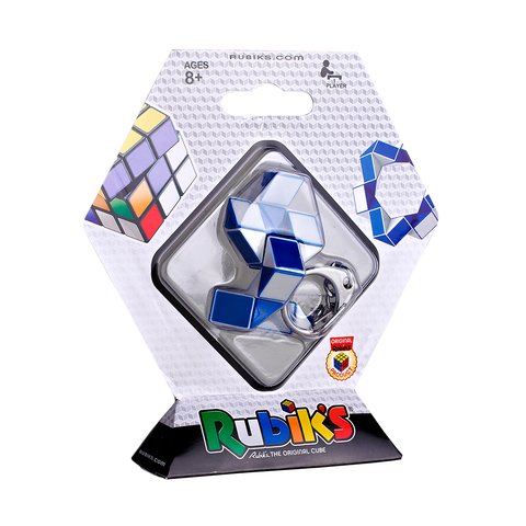 Мини-головоломка Кубик Рубика Rubik's Змейка (бело-голубая) Превью 4